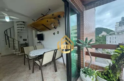 Cobertura com 2 dormitórios - venda por R$ 550.000,00 ou aluguel por R$ 3.400,00/mês - Praia do Tombo - Guarujá/SP
