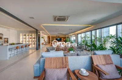 Apartamento com 4 dormitórios à venda, 271 m² por r$ 3.710.000,00 - setor oeste - goiânia/go