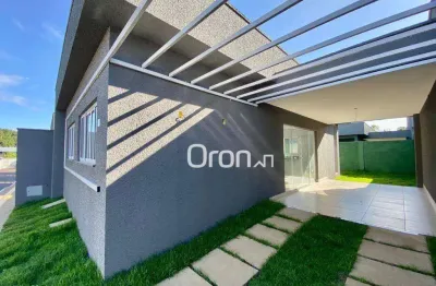 Casa com 3 dormitórios à venda, 88 m² por r$ 450.000,00 - chácara são pedro - aparecida de goiânia/go