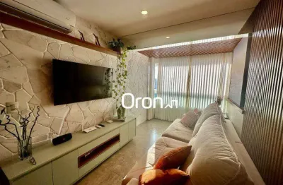 Apartamento equipado e mobiliado com 2 dormitórios à venda, 59 m² por r$ 750.000 - setor bueno - goiânia/go