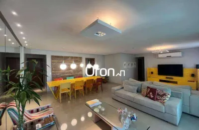 Apartamento mobiliado com 3 dormitórios à venda, 140 m² por r$ 1.320.000 - jardim goiás - goiânia/go