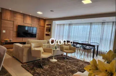 Apartamento mobiliado com 3 dormitórios à venda, 118 m² por r$ 1.350.000 - alto da glória - goiânia/go