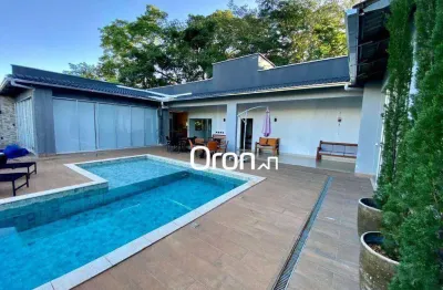 Chácara com 4 dormitórios à venda, 1540 m² por r$ 1.690.000,00 - portal do cerrado - bela vista de goiás/go