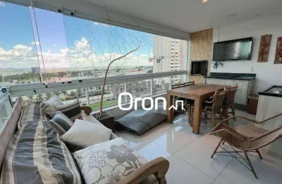 Apartamento equipado e mobiliado com 3 dormitórios à venda, 150 m² por r$ 1.400.000 - jardim goiás - goiânia/go