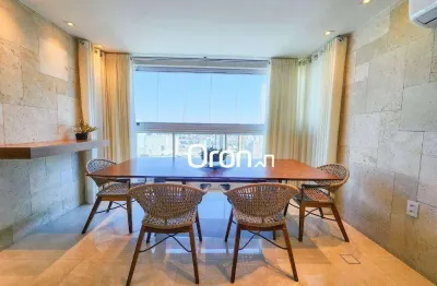 Apartamento equipado e mobiliado com 3 dormitórios à venda, 106 m² por r$ 974.000 - setor bueno - goiânia/go