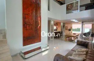 Casa com 4 dormitórios à venda, 320 m² por r$ 3.390.000,00 - jardins atenas - goiânia/go