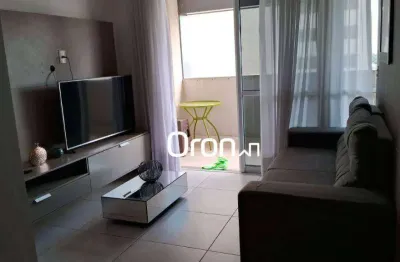 Apartamento mobiliado com 2 dormitórios à venda, 55 m² por r$ 538.000 - jardim goiás - goiânia/go