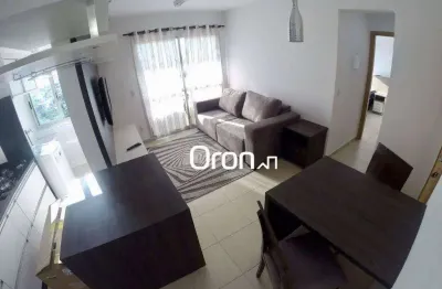 Flat mobiliado com 1 dormitório à venda, 45 m² por r$ 390.000 - vila maria josé - goiânia/go
