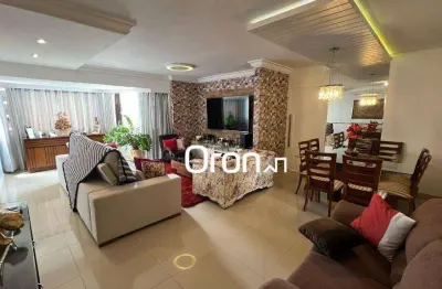 Apartamento mobiliado com 3 dormitórios à venda, 110 m² por r$ 550.000 - setor pedro ludovico - goiânia/go