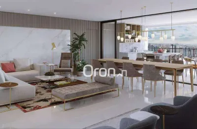 Apartamento com 4 dormitórios à venda, 221 m² por r$ 2.417.000,00 - setor oeste - goiânia/go