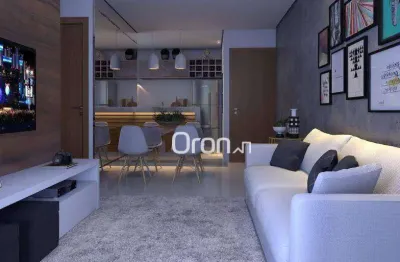 Apartamento com 2 dormitórios à venda, 55 m² por r$ 320.000,00 - residencial recreio panorama - goiânia/go