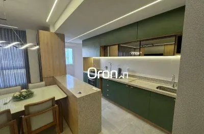Apartamento mobiliado com 3 dormitórios à venda, 115 m² por r$ 1.250.000 - setor marista - goiânia/go