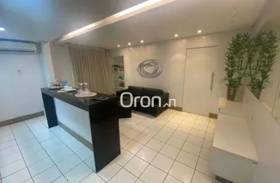 Flat mobiliado com 1 dormitório à venda, 62 m² por r$ 470.000 - setor oeste - goiânia/go