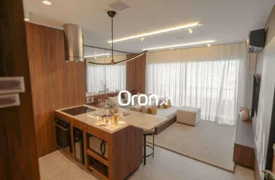 Flat com 1 dormitório à venda, 40 m² por r$ 460.000,00 - setor bueno - goiânia/go