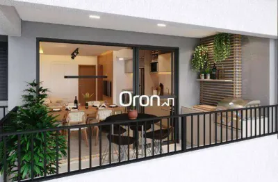 Apartamento com 2 dormitórios à venda, 75 m² por r$ 729.000,00 - setor pedro ludovico - goiânia/go