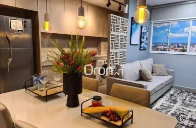 Flat com 1 dormitório à venda, 33 m² por r$ 240.000,00 - condomínio cidade empresarial - aparecida de goiânia/go