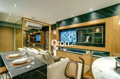 Apartamento com 2 dormitórios à venda, 84 m² por r$ 910.000,00 - setor marista - goiânia/go