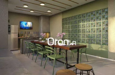 Apartamento com 2 dormitórios à venda, 43 m² por r$ 335.000,00 - residencial eldorado - goiânia/go