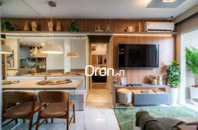 Apartamento com 2 dormitórios à venda, 42 m² por r$ 335.000,00 - parque amazônia - goiânia/go