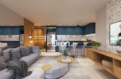 Apartamento com 2 dormitórios à venda, 67 m² por r$ 740.000,00 - setor marista - goiânia/go