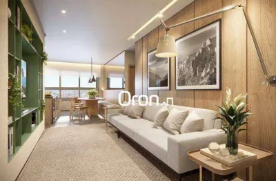 Apartamento com 2 dormitórios à venda, 58 m² por r$ 780.000,00 - setor marista - goiânia/go