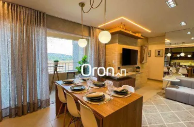 Apartamento com 3 dormitórios à venda, 76 m² por r$ 505.000,00 - parque oeste industrial - goiânia/go