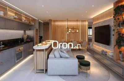 Apartamento com 2 dormitórios à venda, 75 m² por r$ 845.000,00 - setor bueno - goiânia/go