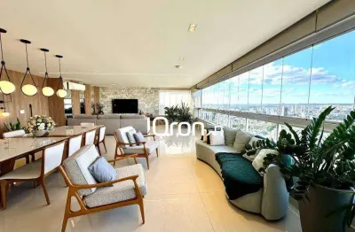 Apartamento com 3 dormitórios à venda, 218 m² por r$ 2.750.000,00 - setor marista - goiânia/go