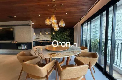 Apartamento mobiliado com 4 dormitórios à venda, 224 m² por r$ 2.790.000 - setor marista - goiânia/go