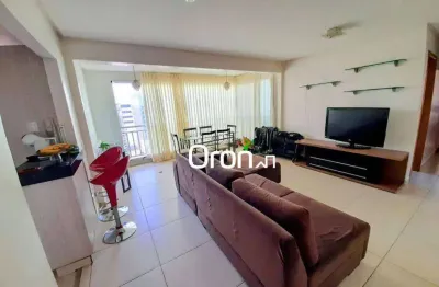 Apartamento mobiliado com 3 dormitórios à venda, 79 m² por r$ 695.000 - setor bueno - goiânia/go