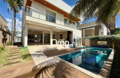 Sobrado com 4 dormitórios à venda por r$ 4.200.000,00 - alphaville flamboyant residencial araguaia - goiânia/go