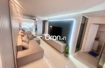 Apartamento mobiliado com 4 dormitórios à venda, 135 m² por r$ 1.685.000 - setor marista - goiânia/go