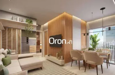 Apartamento com 2 dormitórios à venda, 49 m² por r$ 425.000,00 - jardim atlântico - goiânia/go