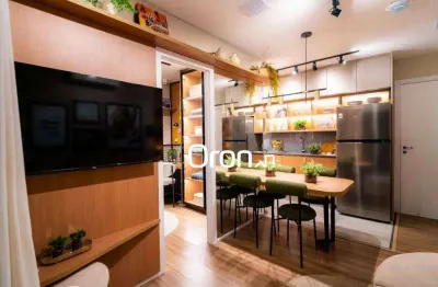 Apartamento com 2 dormitórios à venda, 41 m² por r$ 338.000,00 - setor central - goiânia/go