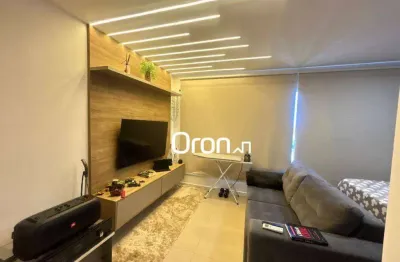 Flat mobiliado com 1 dormitório à venda, 38 m² por r$ 580.000 - jardim goiás - goiânia/go