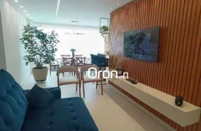Apartamento mobiliado com 3 dormitórios à venda, 90 m² por r$ 737.000 - vila rosa - goiânia/go