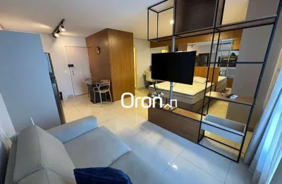 Flat mobiliado com 1 dormitório à venda, 34 m² por r$ 510.000 - setor bueno - goiânia/go