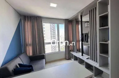 Flat mobiliado com 1 dormitório à venda, 34 m² por r$ 479.000 - setor bueno - goiânia/go