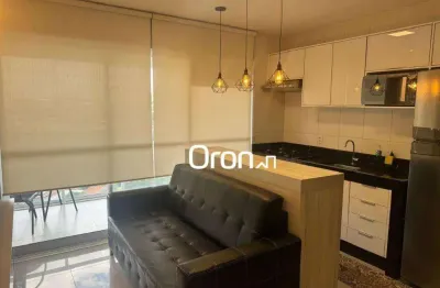 Flat mobiliado com 1 dormitório à venda, 45 m² por r$ 639.000 - jardim goiás - goiânia/go