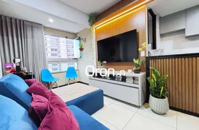 Apartamento com 2 dormitórios à venda, 54 m² por r$ 420.000,00 - setor leste universitário - goiânia/go