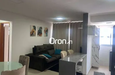 Apartamento mobiliado com 2 dormitórios à venda, 60 m² por r$ 460.000 - vila rosa - goiânia/go