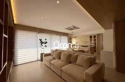 Apartamento mobiliado com 3 dormitórios à venda, 130 m² por r$ 1.550.000,00 - setor marista - goiânia/go