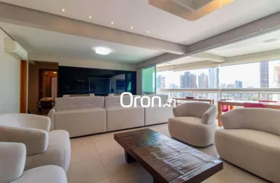 Apartamento mobiliado com 4 dormitórios à venda, 176 m² por r$ 1.650.000 - setor marista - goiânia/go