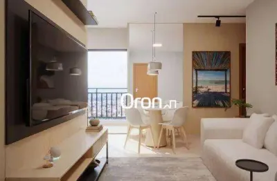 Apartamento garden com 2 dormitórios à venda, 62 m² por r$ 290.000,00 - chácaras mansões rosas de ouro - goiânia/go