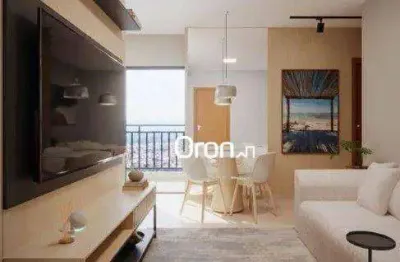 Apartamento com 2 dormitórios à venda, 44 m² por r$ 270.000,00 - chácaras mansões rosas de ouro - goiânia/go