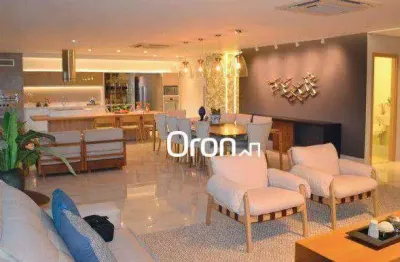 Apartamento com 3 dormitórios à venda, 220 m² por r$ 2.200.000,00 - setor marista - goiânia/go