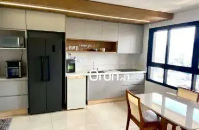 Apartamento mobiliado com 2 dormitórios à venda, 68 m² por r$ 750.000 - setor marista - goiânia/go
