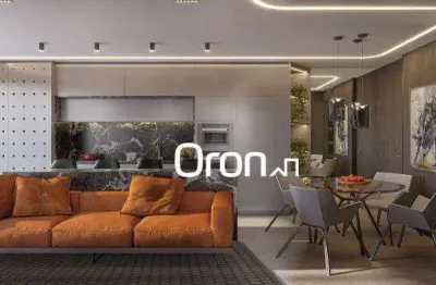 Flat com 1 dormitório à venda, 38 m² por r$ 573.000,00 - setor oeste - goiânia/go