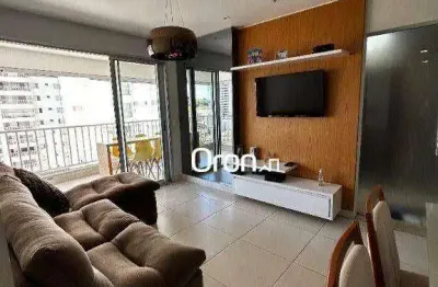 Apartamento mobiliado com 3 dormitórios à venda, 88 m² por r$ 750.000 - jardim goiás - goiânia/go