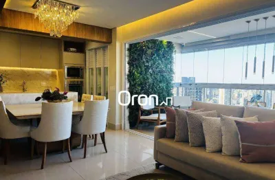 Apartamento mobiliado com 3 dormitórios à venda, 122 m² por r$ 1.700.000 - setor bueno - goiânia/go